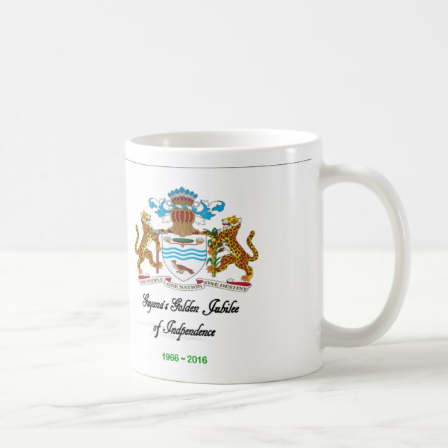 Guyana femtioårsjubileummugg kaffemugg (Höger)