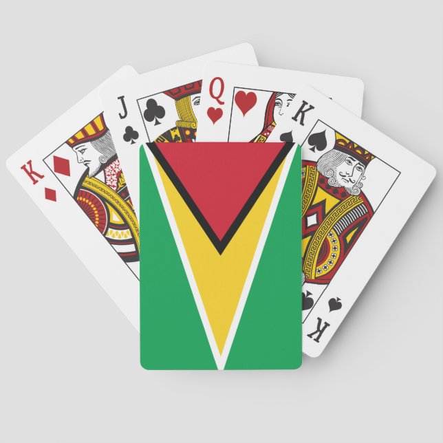 Guyana flag  casinokort (Baksidan)