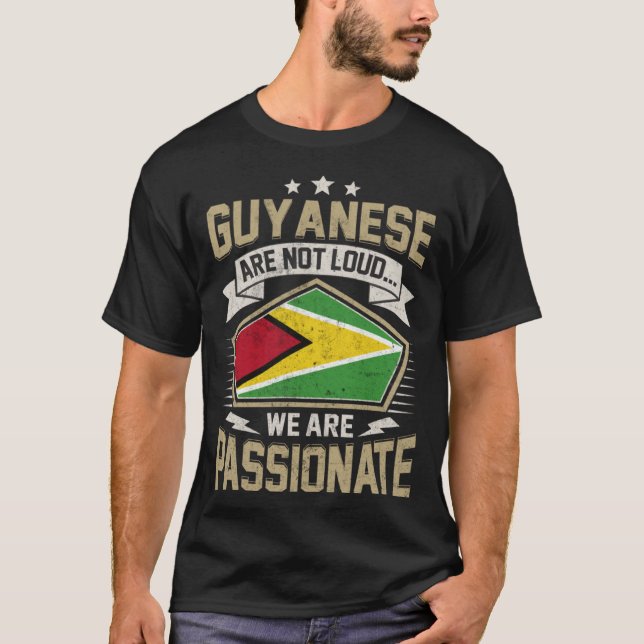 Guyana Flag Passionate Guyanese Girls & Women T Shirt (Framsida)