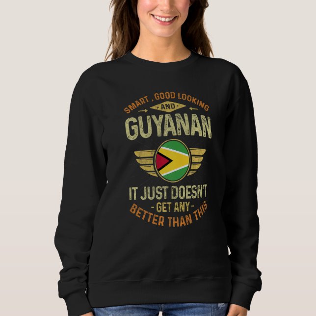 Guyana Flag Proud Guyanese Men & Women   T Shirt (Framsida)