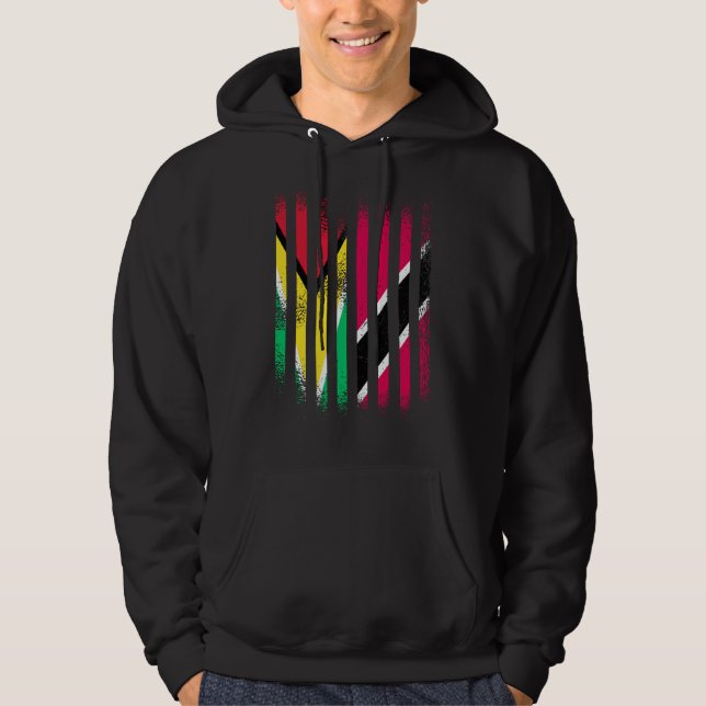 Guyana Flag Trinidad&Tobago Grown Country Flags St Hoodie (Framsida)