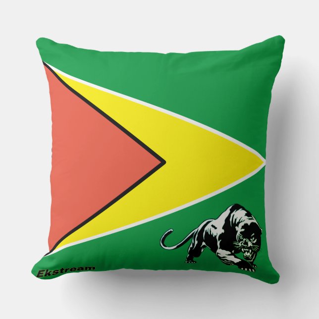 Guyana Flagga 04 Kudde (Framsida)