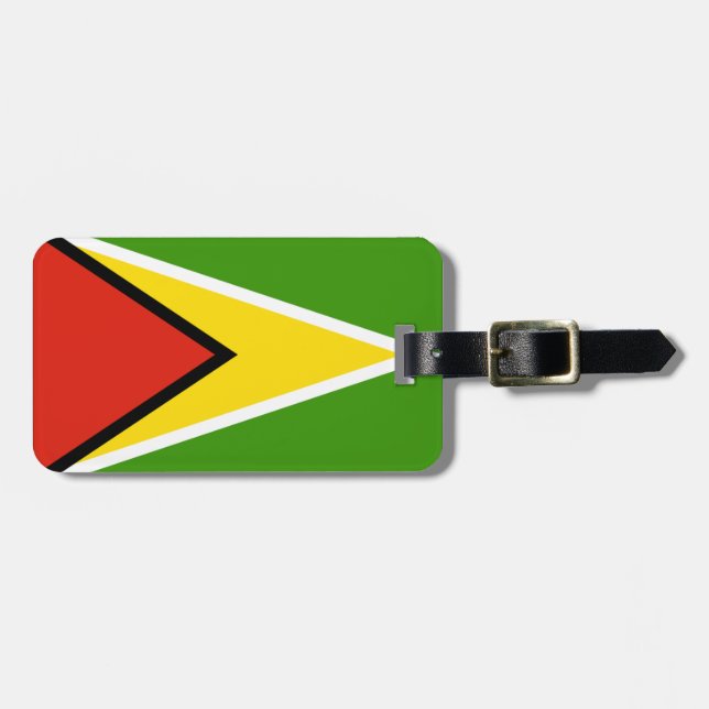 Guyana flagga bagagebricka (Horisontell Framsida)
