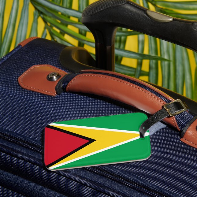 Guyana Flagga Bagagebricka (Framsida Insitu 3)