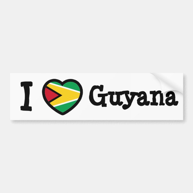 Guyana Flagga Bildekal (Framsidan)