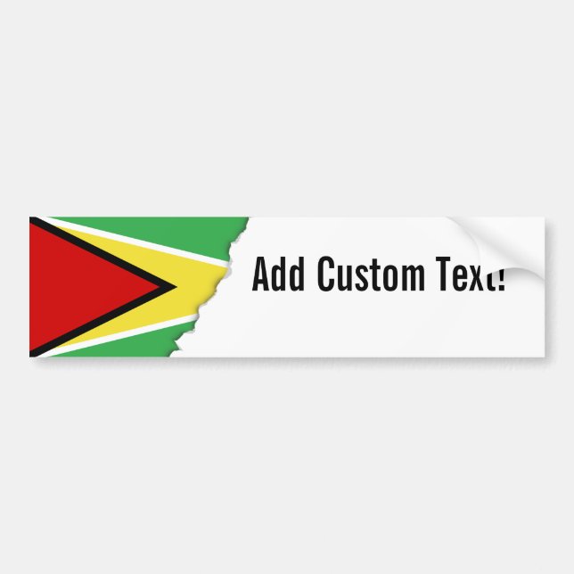 Guyana flagga bildekal (Framsidan)