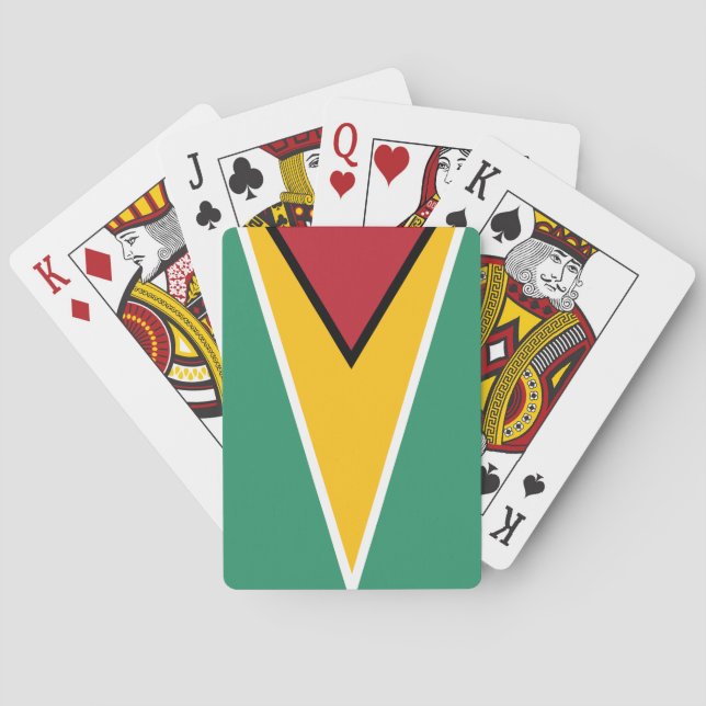 Guyana Flagga Casinokort (Baksidan)