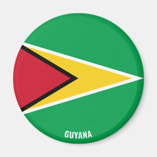 Guyana Flagga Charming Patriotic Magnet