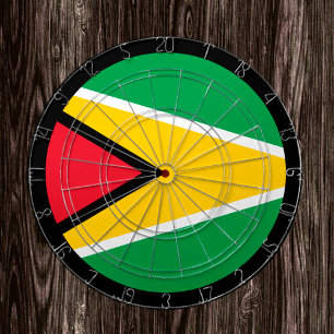 Guyana Flagga Dartboard och Guyana / speltavla Darttavla