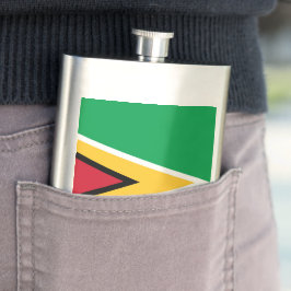 Guyana flagga fickplunta