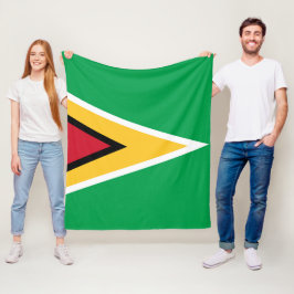 Guyana flagga fleecefilt