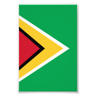 Guyana flagga fototryck