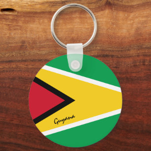 Guyana Flagga & Guyana helgdag, patrioter/sport Nyckelring