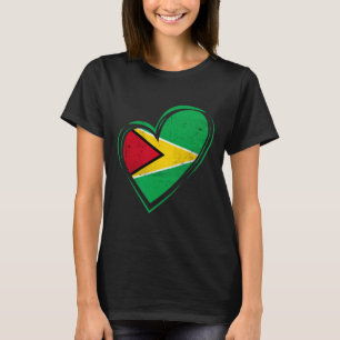 Guyana Flagga Guyanesiska Karibien Kryssning Crick T Shirt