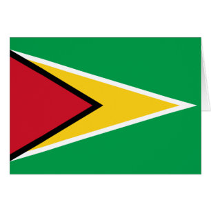 Guyana Flagga Hälsningskort