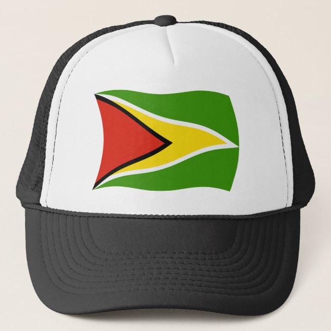 Guyana Flagga Hat Truckerkeps (Framsida)