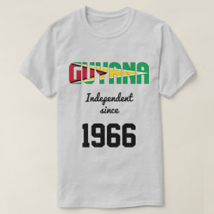 Guyana Flagga Independence Firande T Shirt