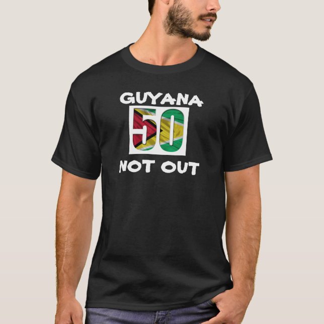 Guyana Flagga IndeSjälvständighet Souvenir T Shirt (Framsida)