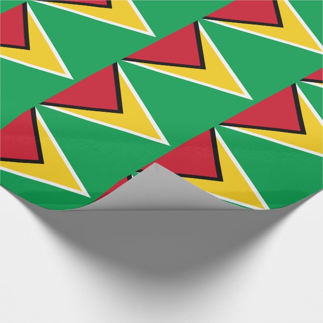 Guyana Flagga Inpackningspapper Presentpapper (Hörn)