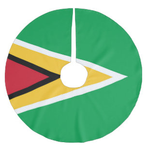 Guyana flagga julgransmatta borstad polyester