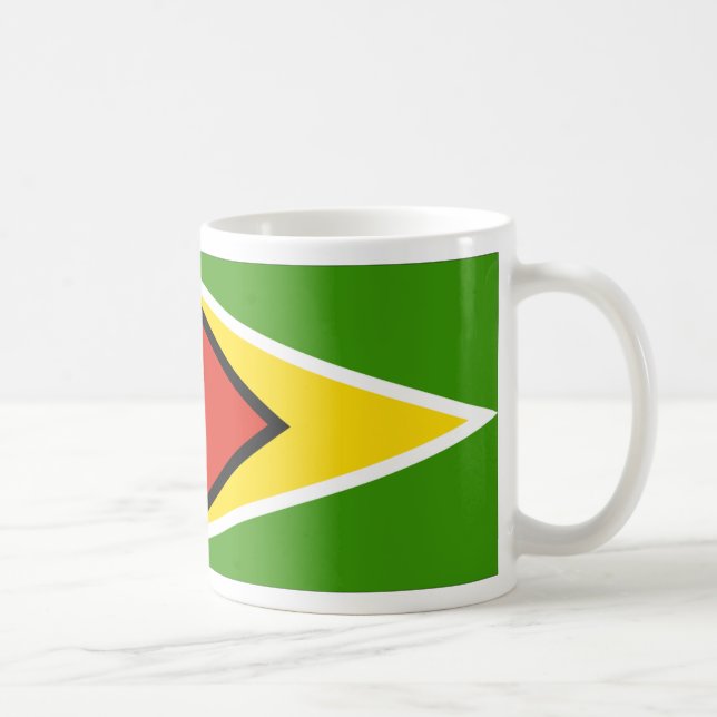 Guyana flagga kaffemugg (Höger)