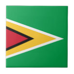 Guyana flagga kakelplatta<br><div class="desc">En idealisk gåva till alla dem som är patriotiska i land!</div>