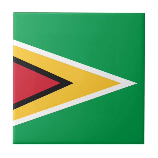 Guyana flagga kakelplatta (Framsidan)