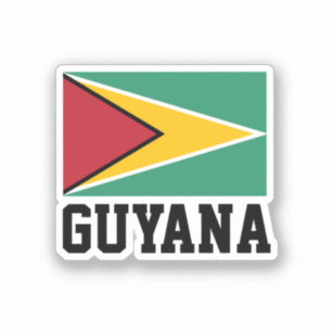 Guyana Flagga Klistermärken