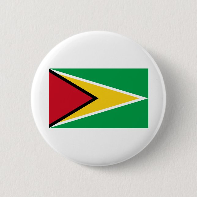 Guyana Flagga Knapp (Framsida)