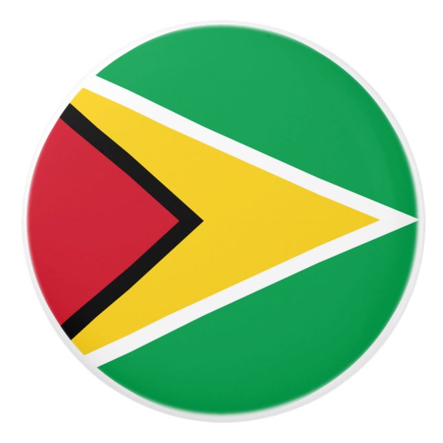 Guyana flagga knopp (Framsidan)