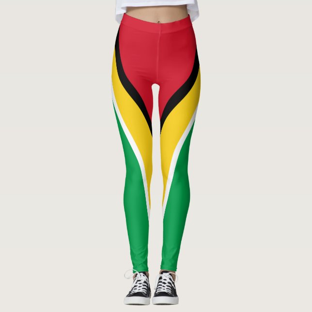 Guyana flagga Leggings (Framsida)