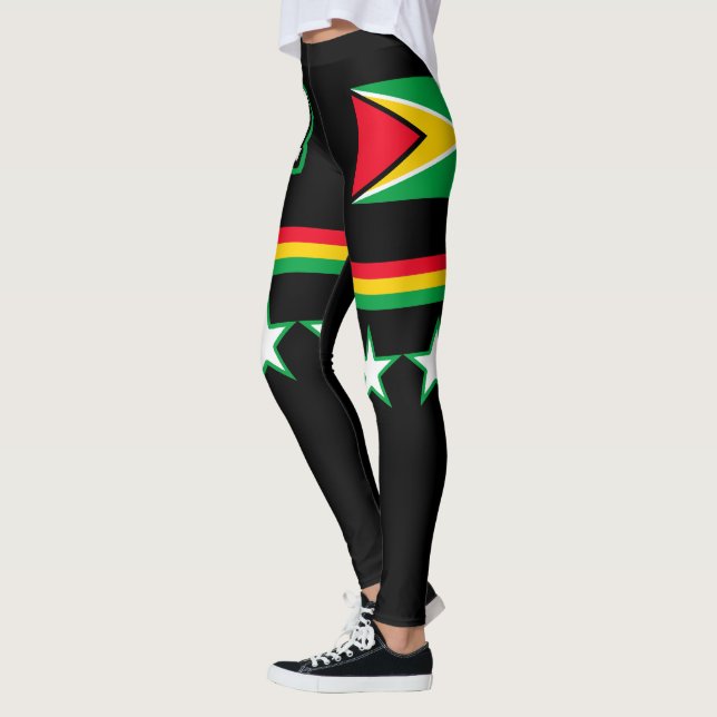 Guyana flagga leggings (Vänster)