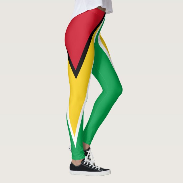 Guyana Flagga Leggings (Höger)