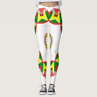 Guyana Flagga Leggings