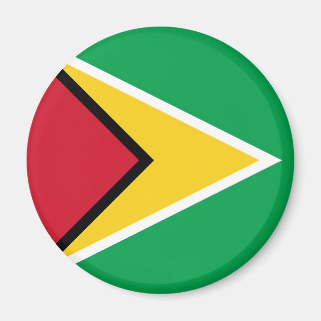 Guyana Flagga Magnet (Framsidan)