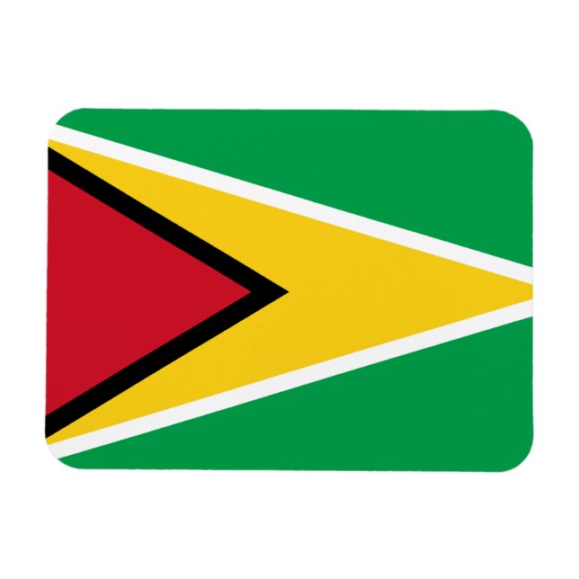 Guyana Flagga Magnet (Horisontell)