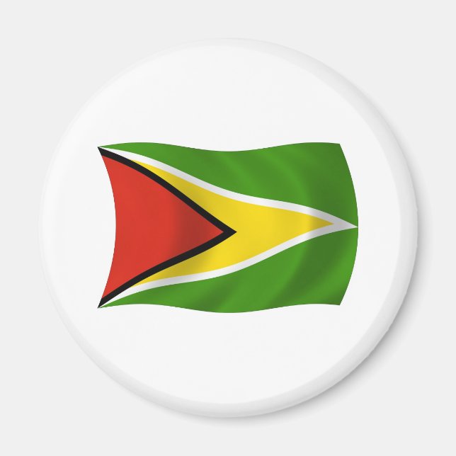 Guyana Flagga Magnet (Framsidan)