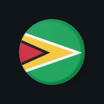 Guyana flagga magnet<br><div class="desc">En idealisk gåva till alla dem som är patriotiska i land!</div>