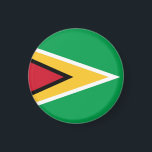Guyana flagga magnet<br><div class="desc">En idealisk gåva till alla dem som är patriotiska i land!</div>