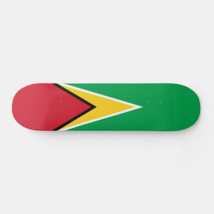 Guyana Flagga Mini Skateboard Bräda 18,5 Cm
