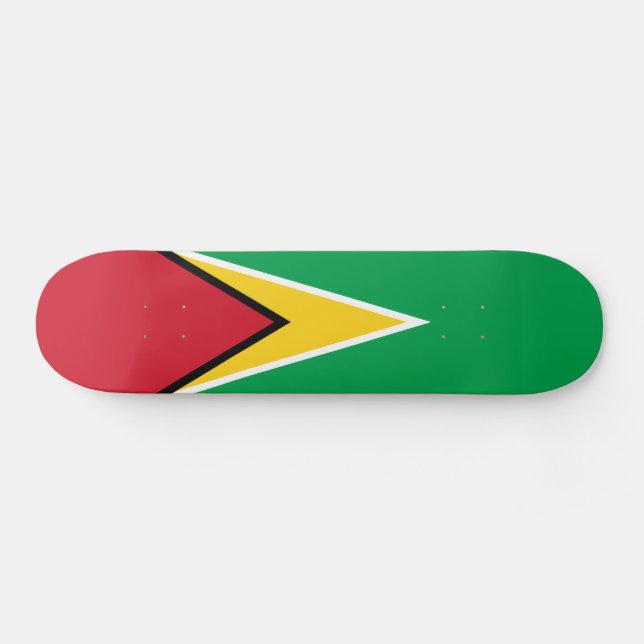 Guyana Flagga Mini Skateboard Bräda 18,5 Cm (Horz)