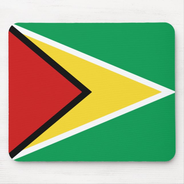 Guyana flagga Mousepad Musmatta (Framsidan)