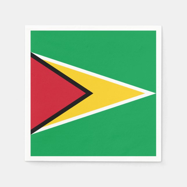 Guyana flagga pappersservett (Framsidan)