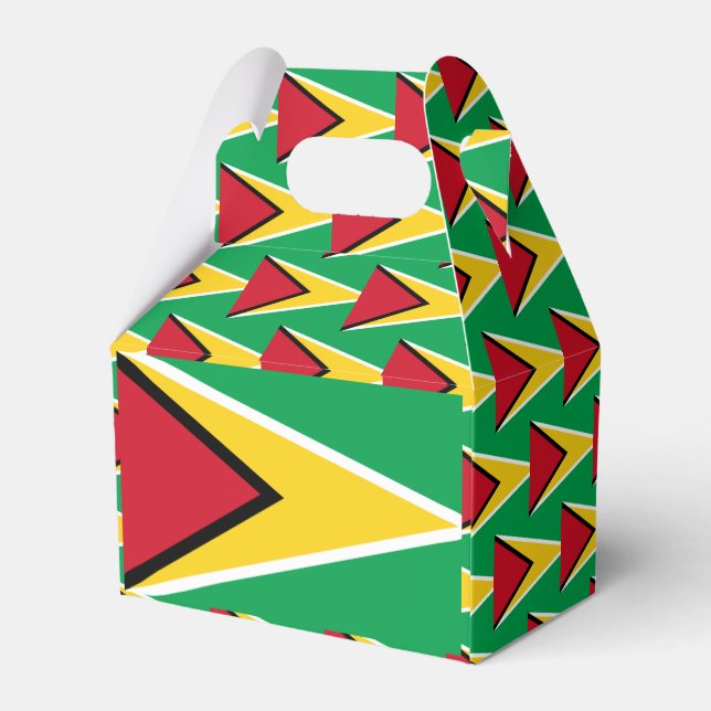 Guyana Flagga Presentaskar (Baksidan Sidan)