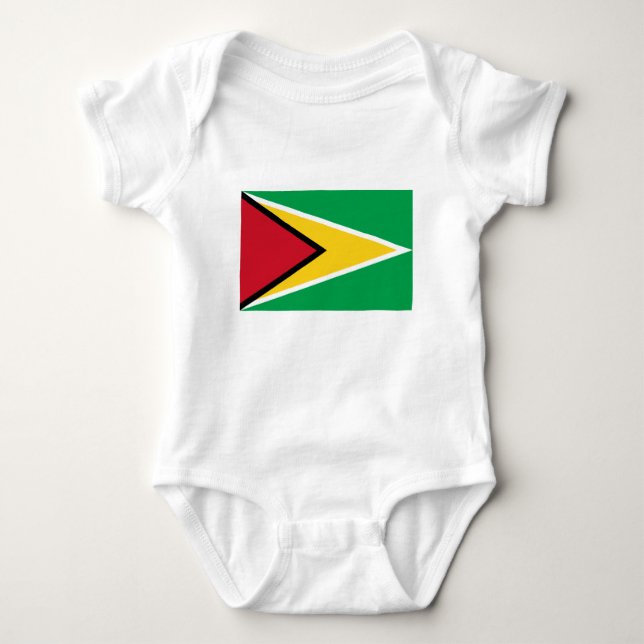 Guyana Flagga T Shirt (Framsida)