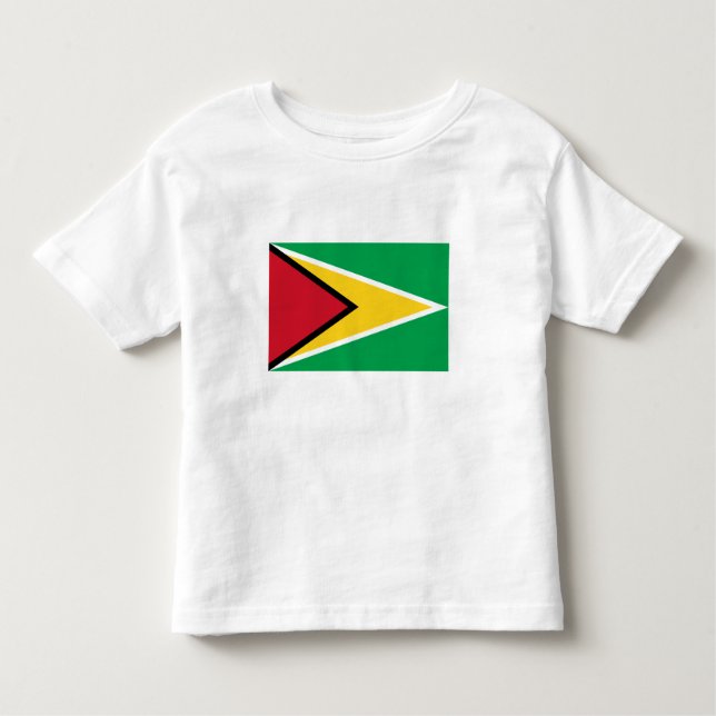 Guyana Flagga T Shirt (Framsida)