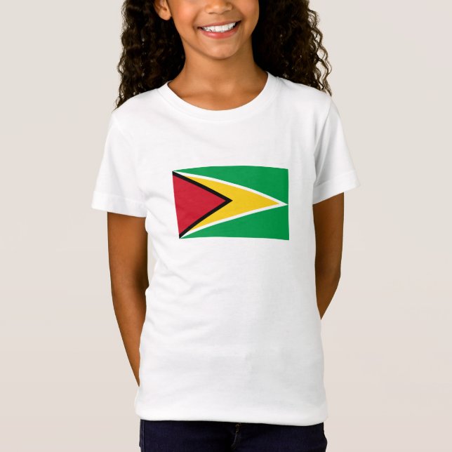 Guyana Flagga T Shirt (Framsida)