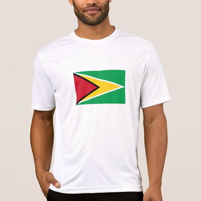 Guyana Flagga T Shirt (Framsida)
