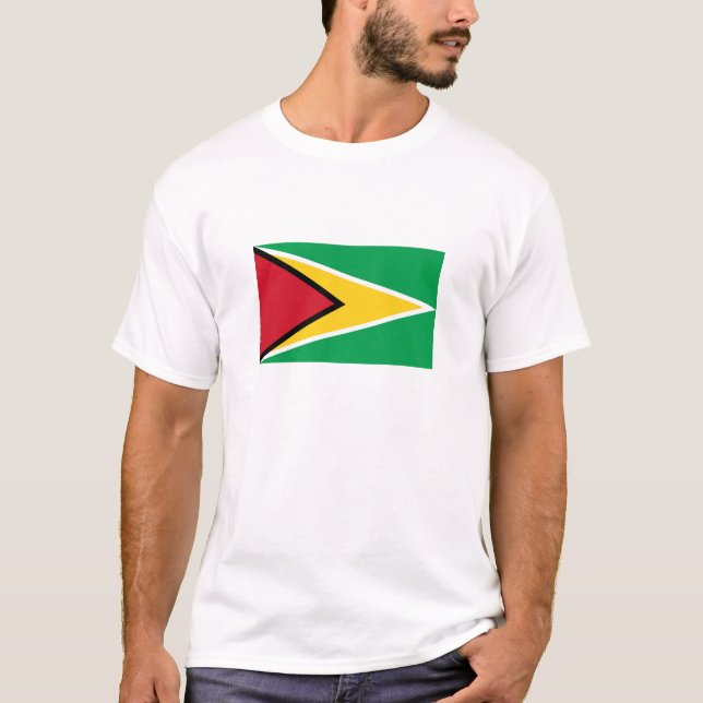 Guyana Flagga T Shirt (Framsida)