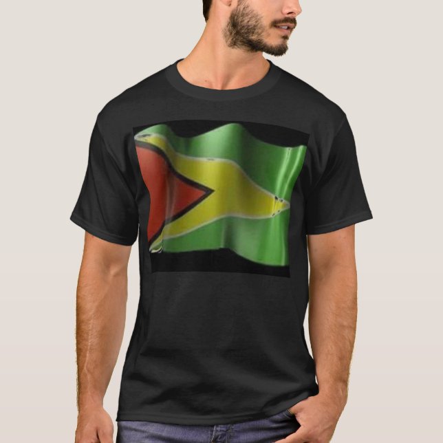 guyana flagga tee shirt (Framsida)